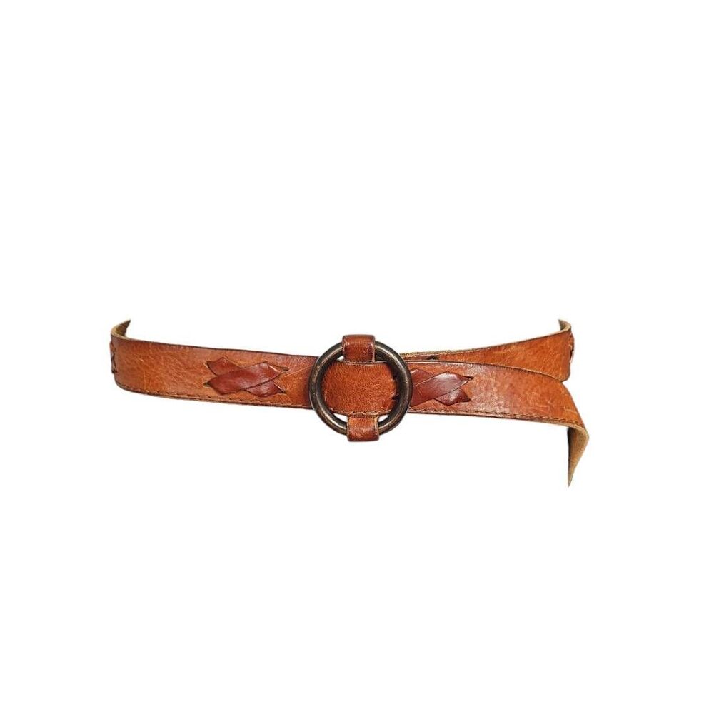 70s vintage o-ring leather belt